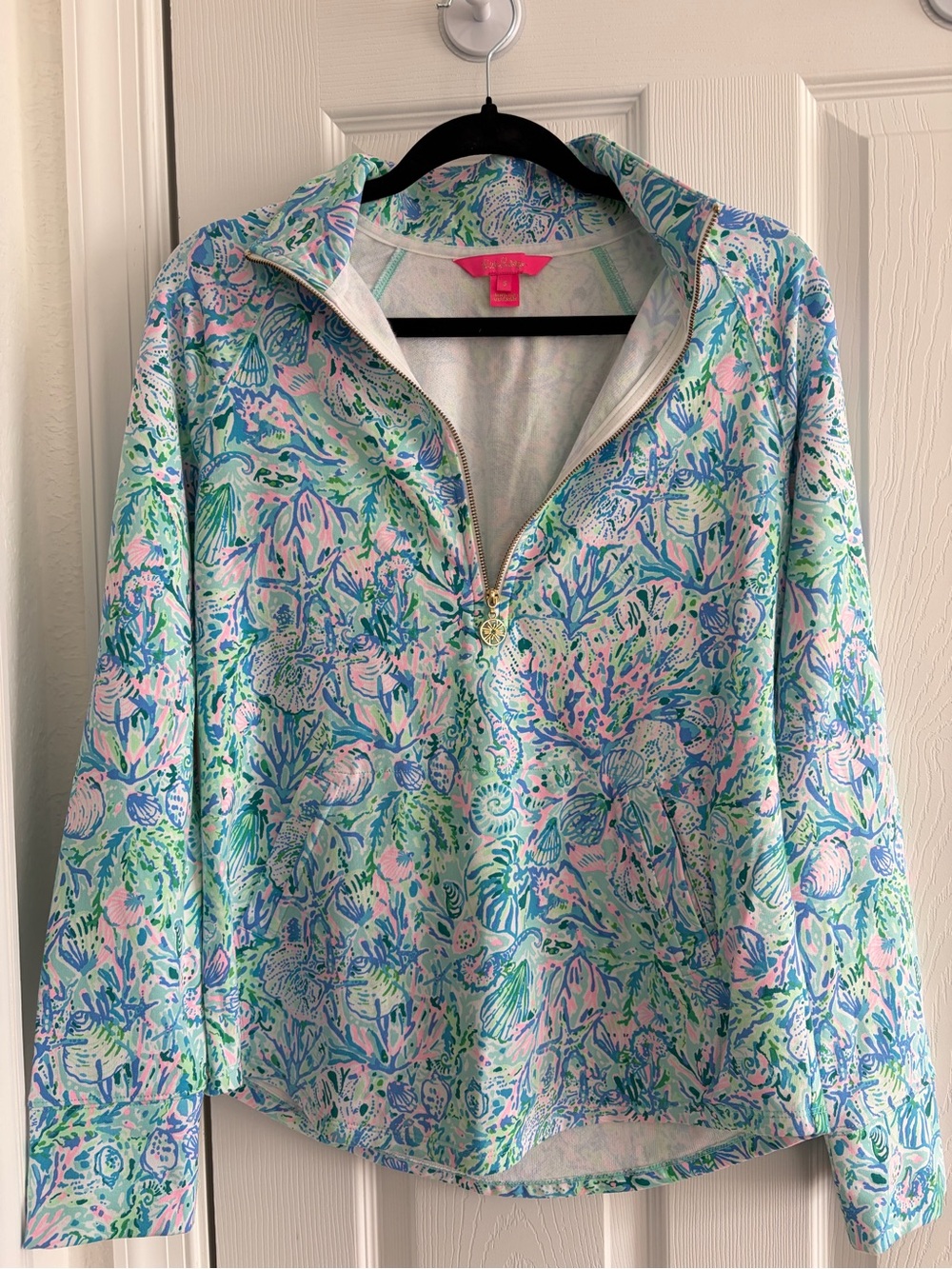 Lilly Pulitzer Pastel Multi-Print Quarter-Zip Pullover